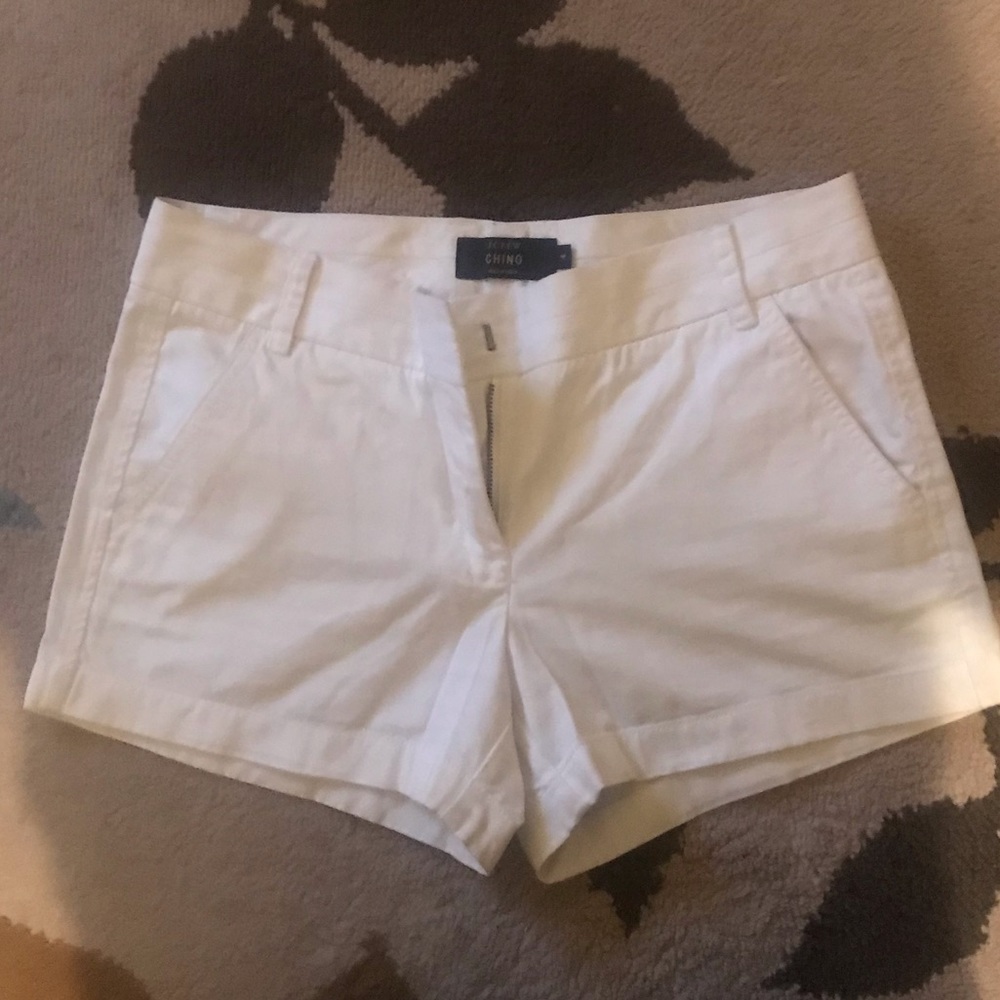 J. Crew Chino Shorts 3” inseam in White